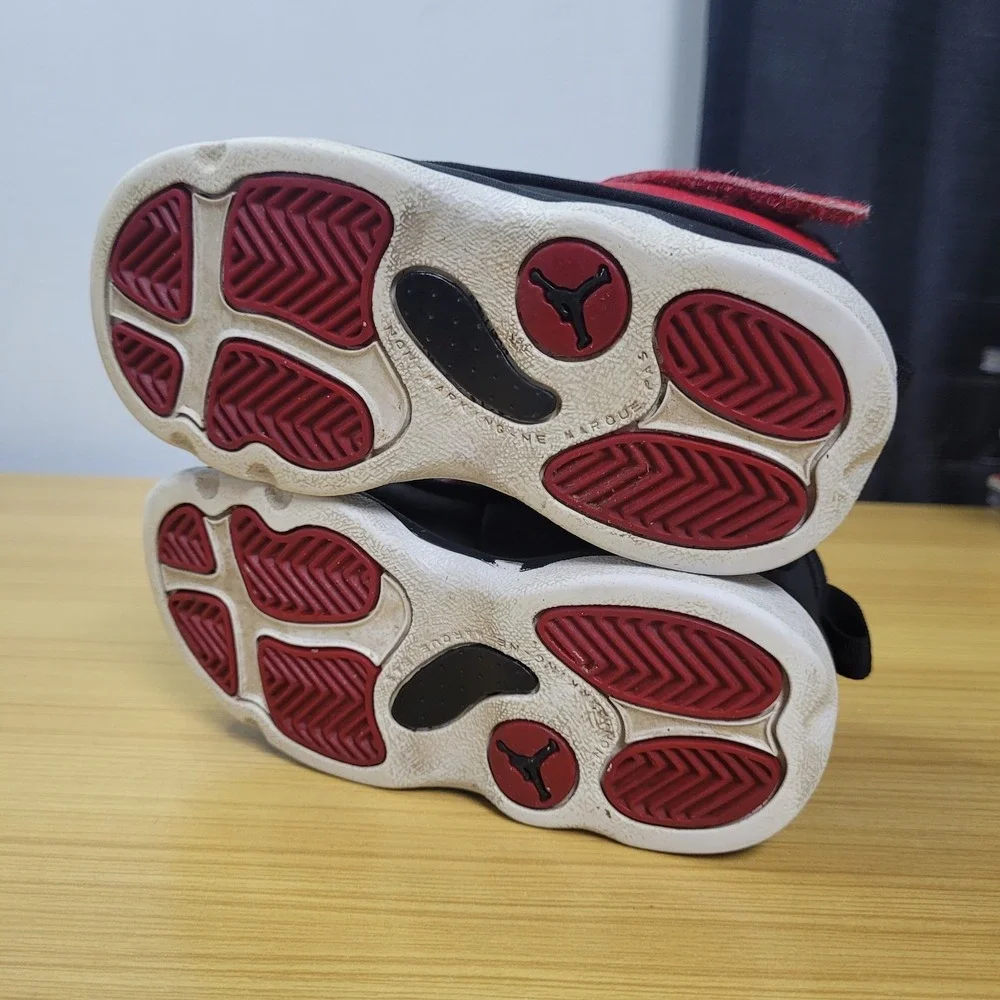 Nike Air Jordan Pro Strong Red Black White TD Toddler 7C 407486-601 Kids Shoes
